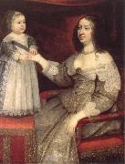 Rembrandt van rijn anne of austria with her louis xiv Germany oil painting artist